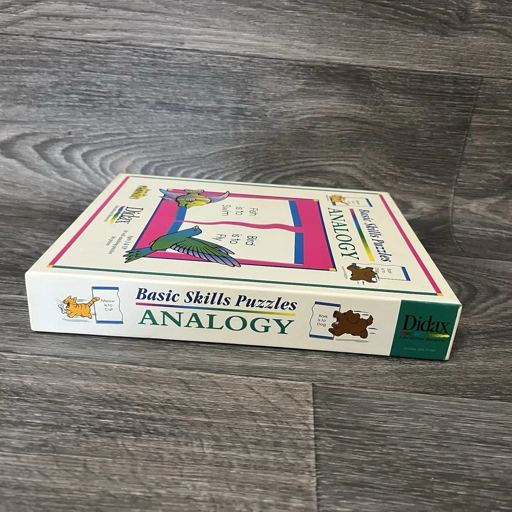 Educational Didax Basic Skills Puzzles Analogy Hands On Phonics Reading Teaching